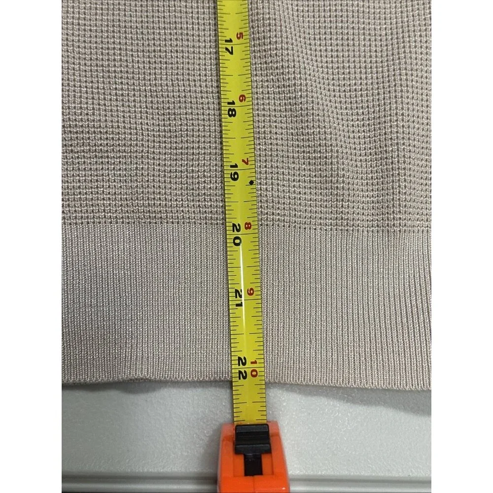 Adrianna Papell Women's Medium Crew Neck Sweater 3/4 Mesh Champagne Blush - Picture 15 of 16